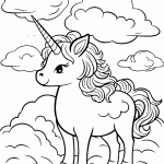 unicornio para colorir