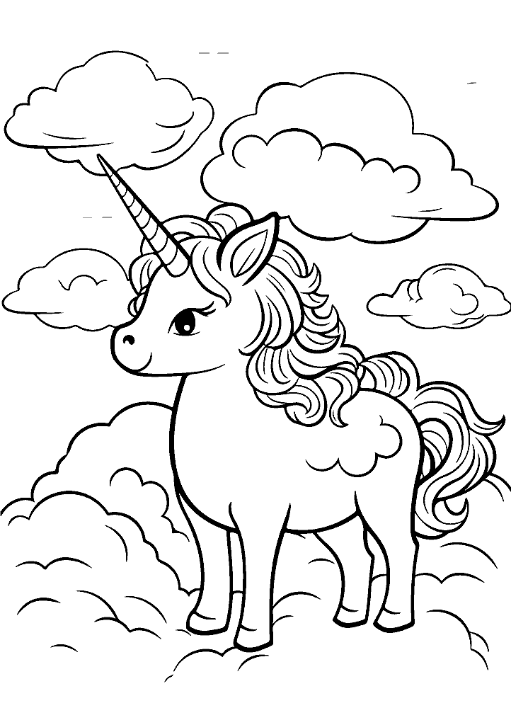 unicornio para colorir