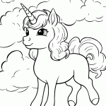 unicornio para colorir