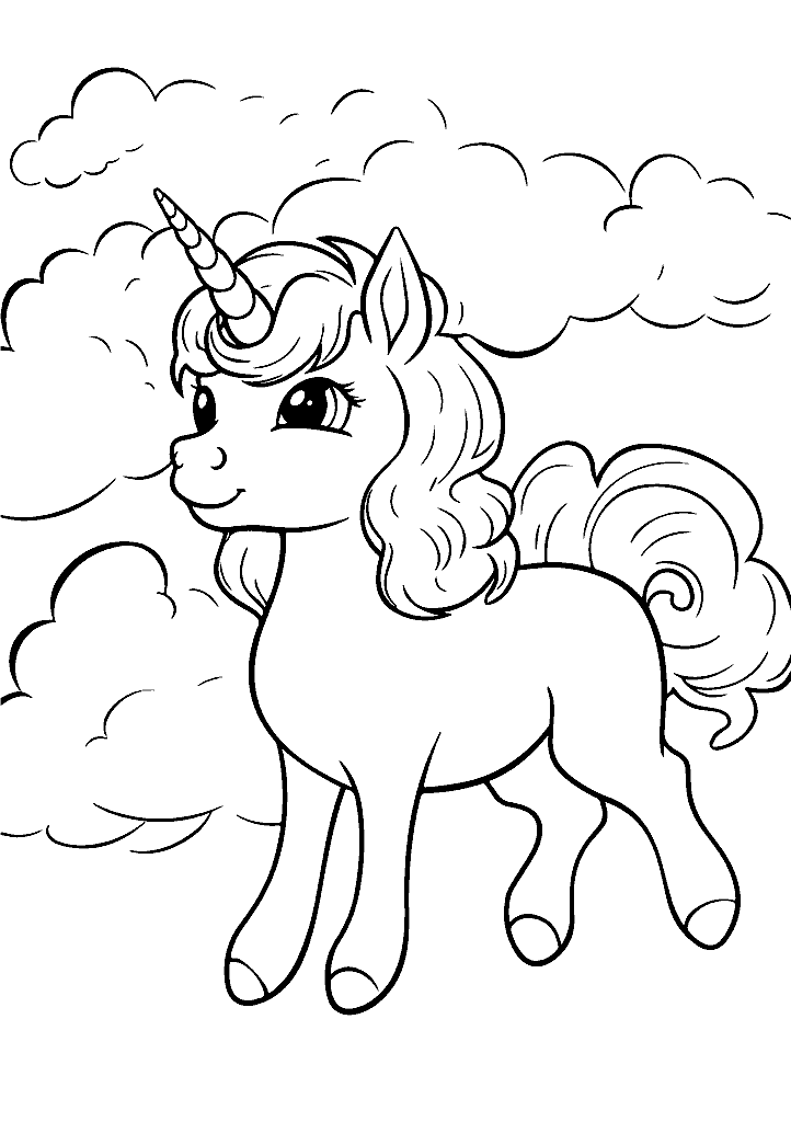 unicornio para colorir