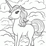 unicornio para colorir