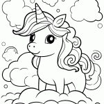 unicornio para colorir