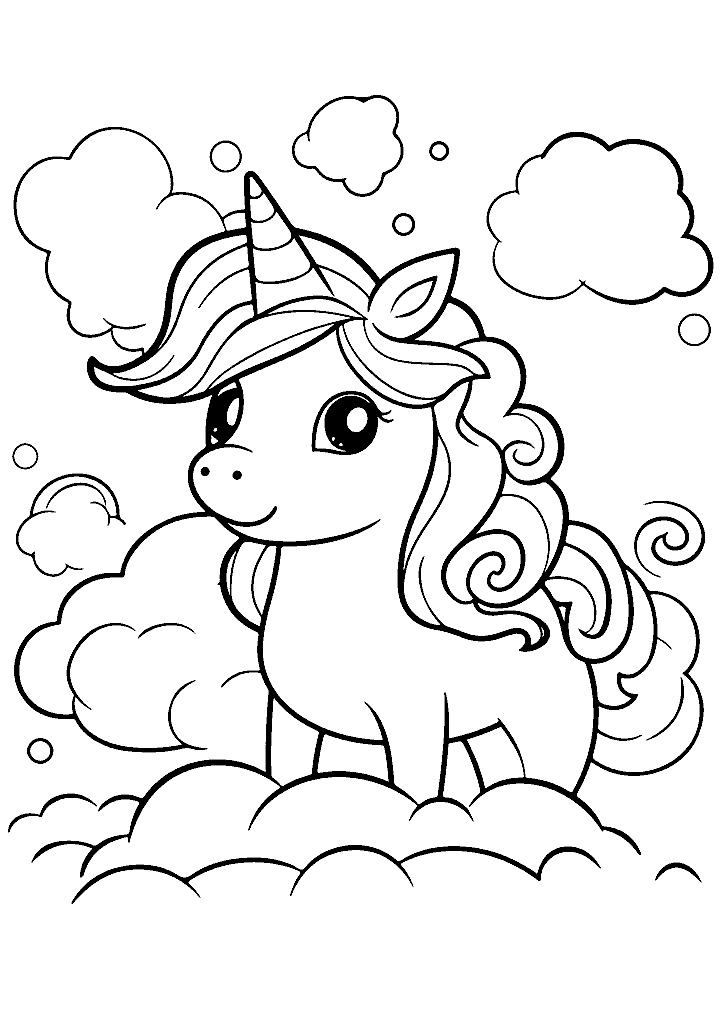 unicornio para colorir