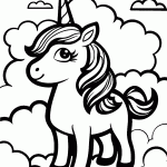 unicornio para colorir