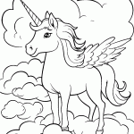unicornio para colorir
