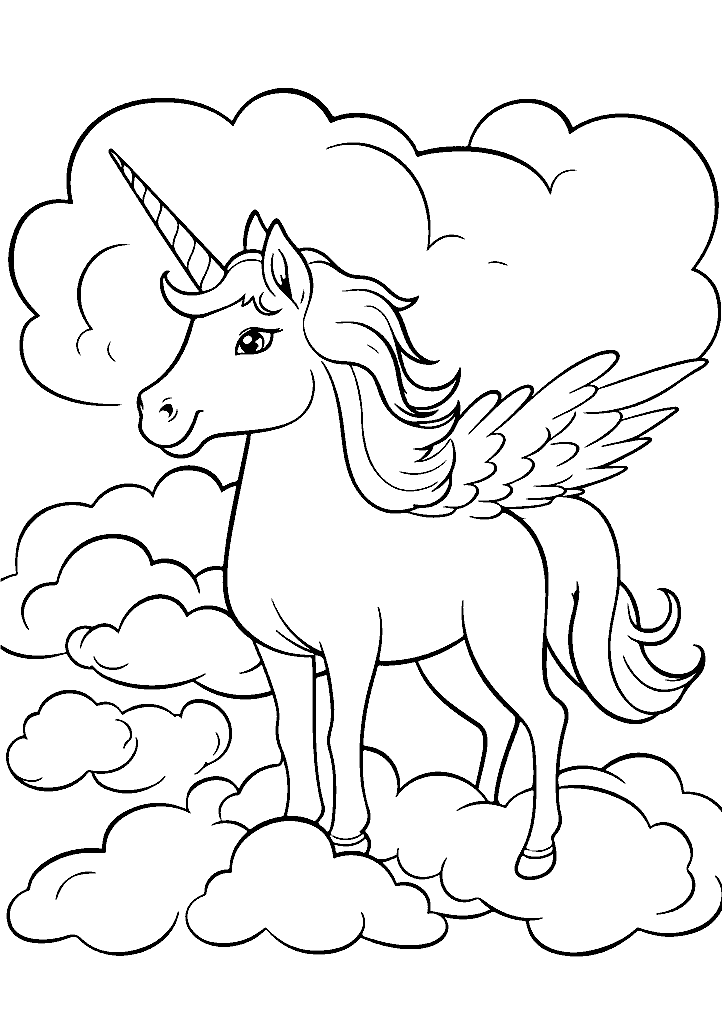 unicornio para colorir
