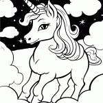 unicornio para colorir