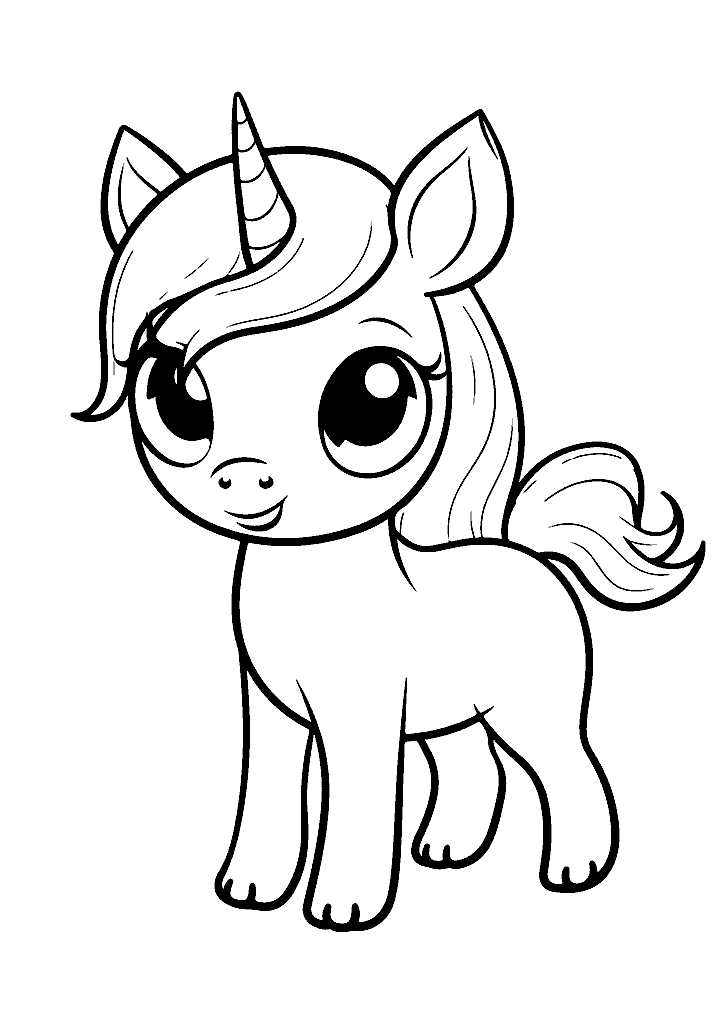 unicornio para colorir
