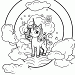 unicornio para colorir