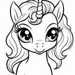 unicornio para colorir