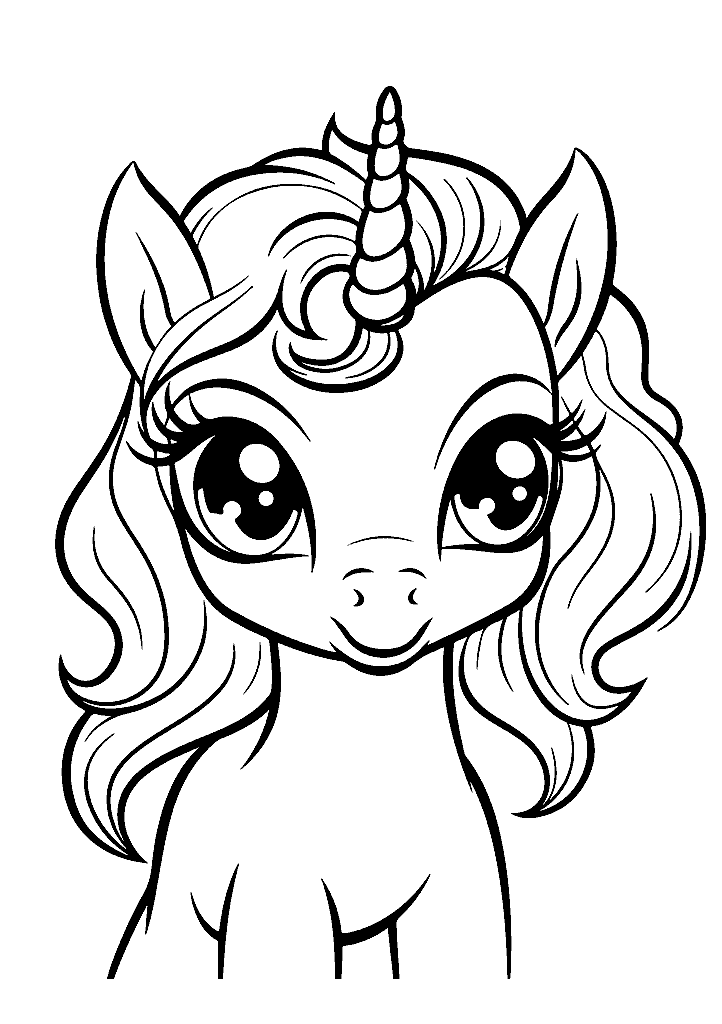 unicornio para colorir