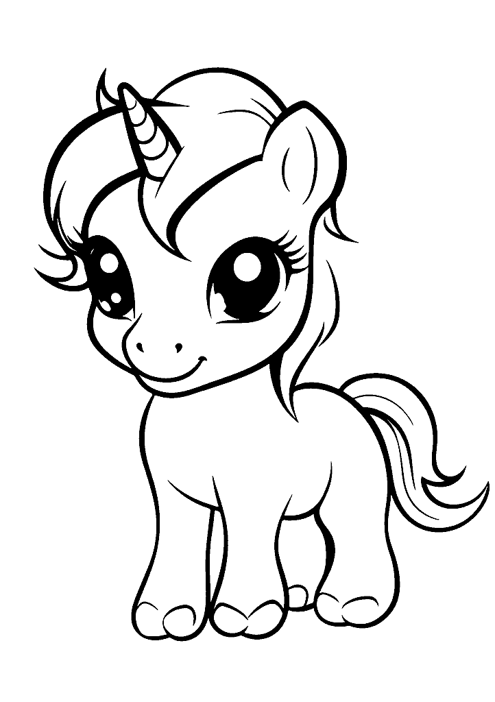 unicornio para colorir
