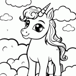 unicornio para colorir