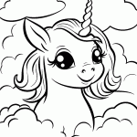 unicornio para colorir