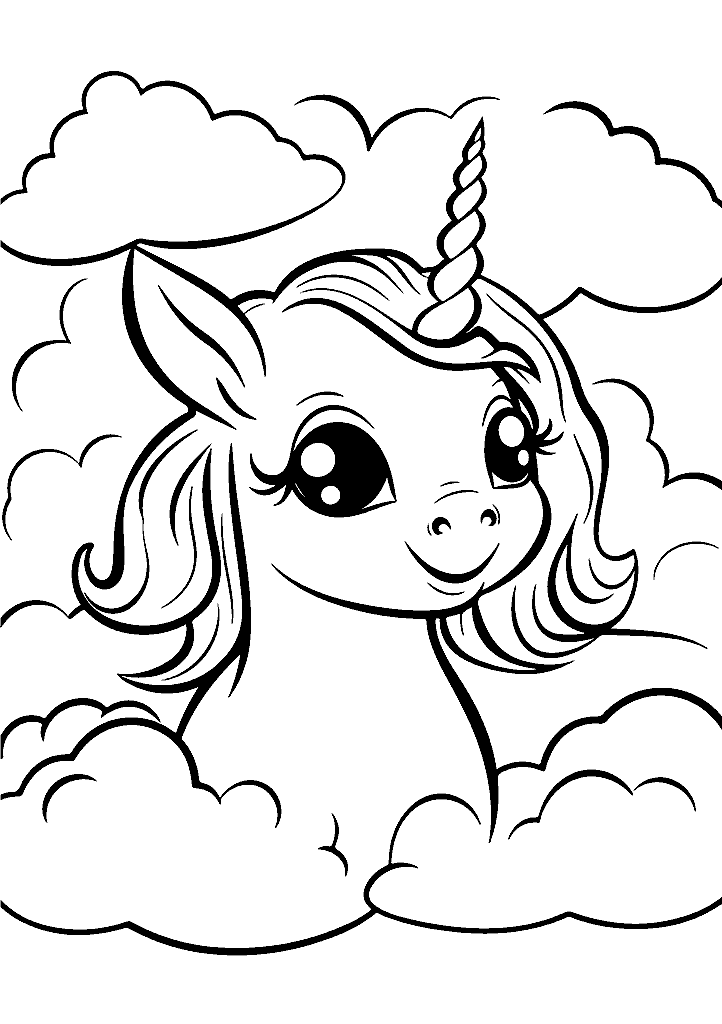 unicornio para colorir