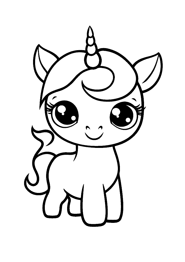 unicornio para colorir
