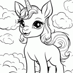 unicornio para colorir