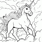 unicornio para colorir