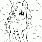 unicornio para colorir