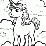 unicornio para colorir