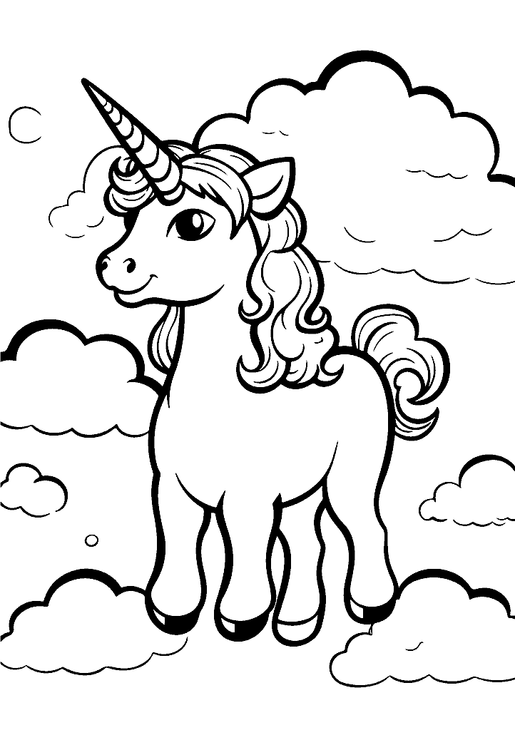 unicornio para colorir