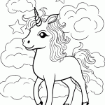 unicornio para colorir