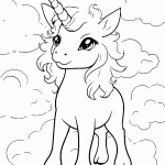 unicornio para colorir