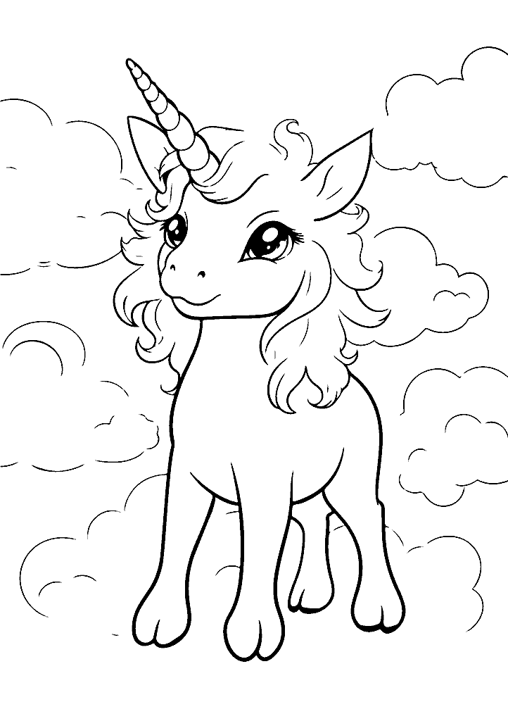 unicornio para colorir