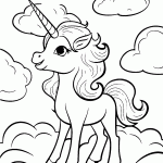 unicornio para colorir