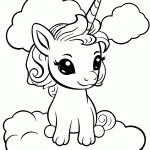 unicornio para colorir