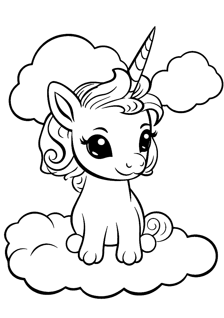 unicornio para colorir