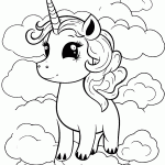 unicornio para colorir
