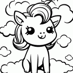 unicornio para colorir