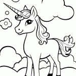 unicornio para colorir