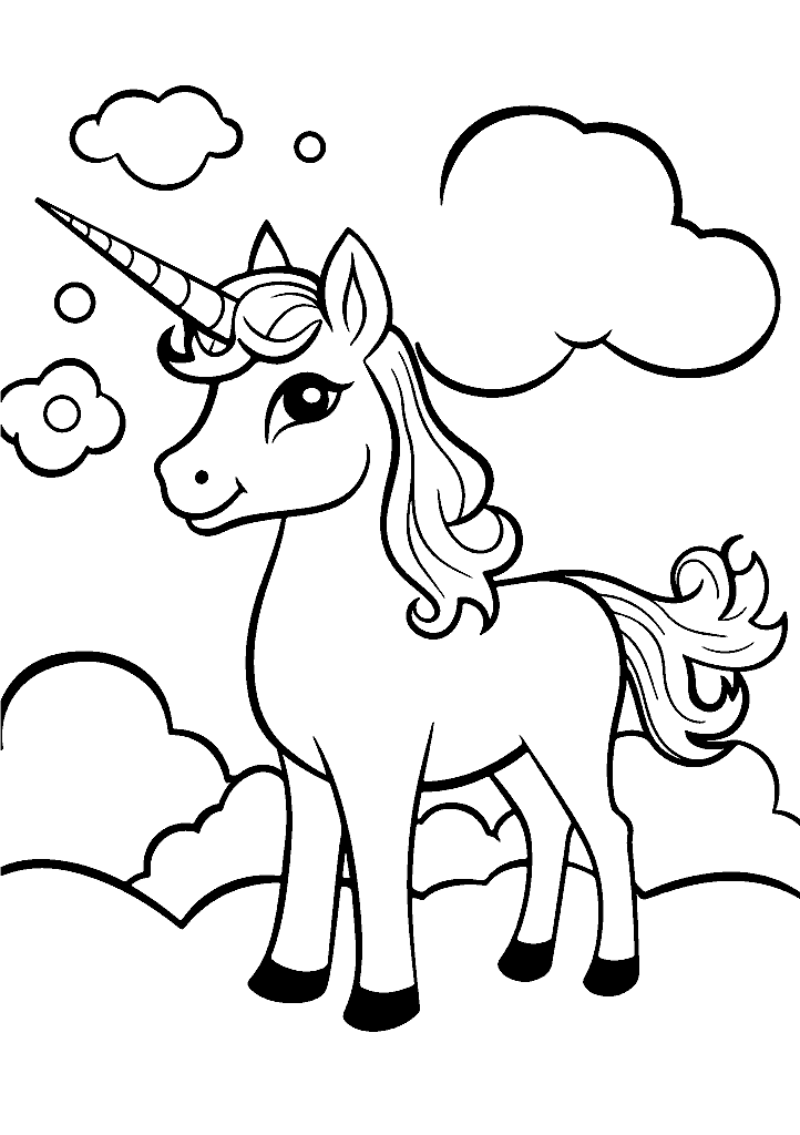 unicornio para colorir