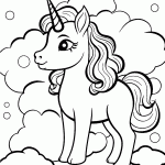 unicornio para colorir