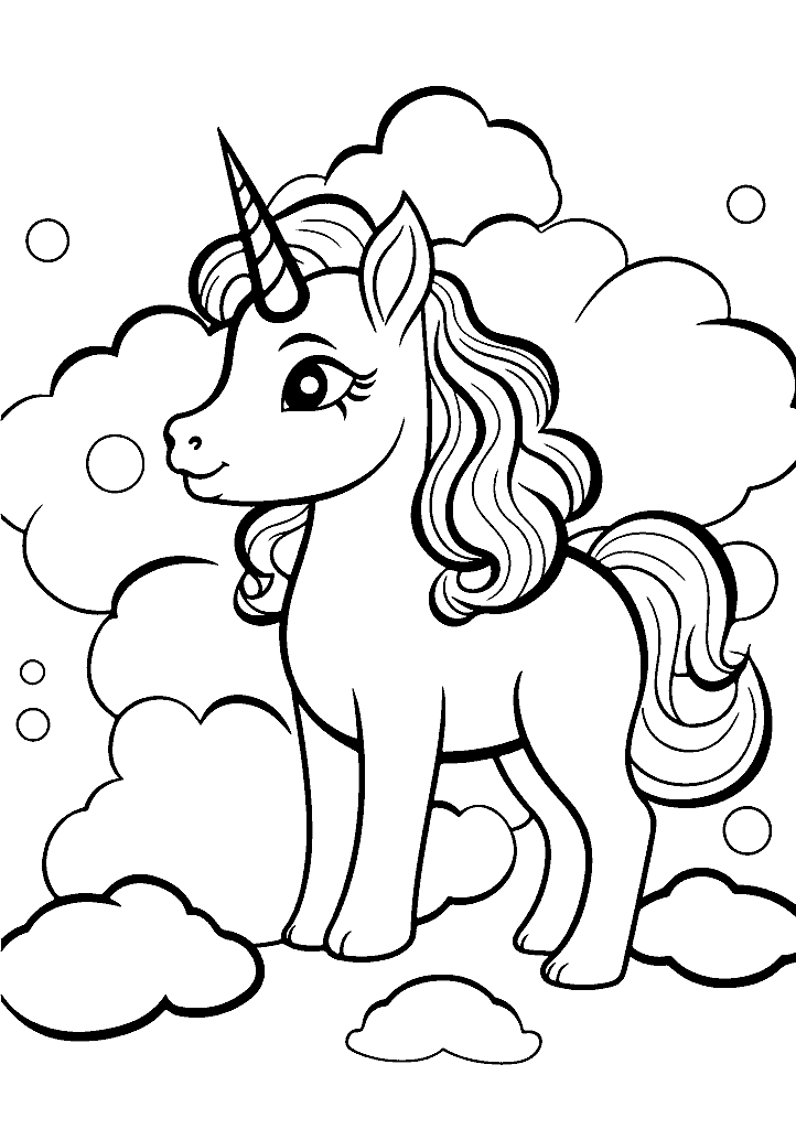 unicornio para colorir