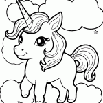unicornio para colorir