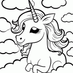 unicornio para colorir
