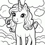 unicornio para colorir