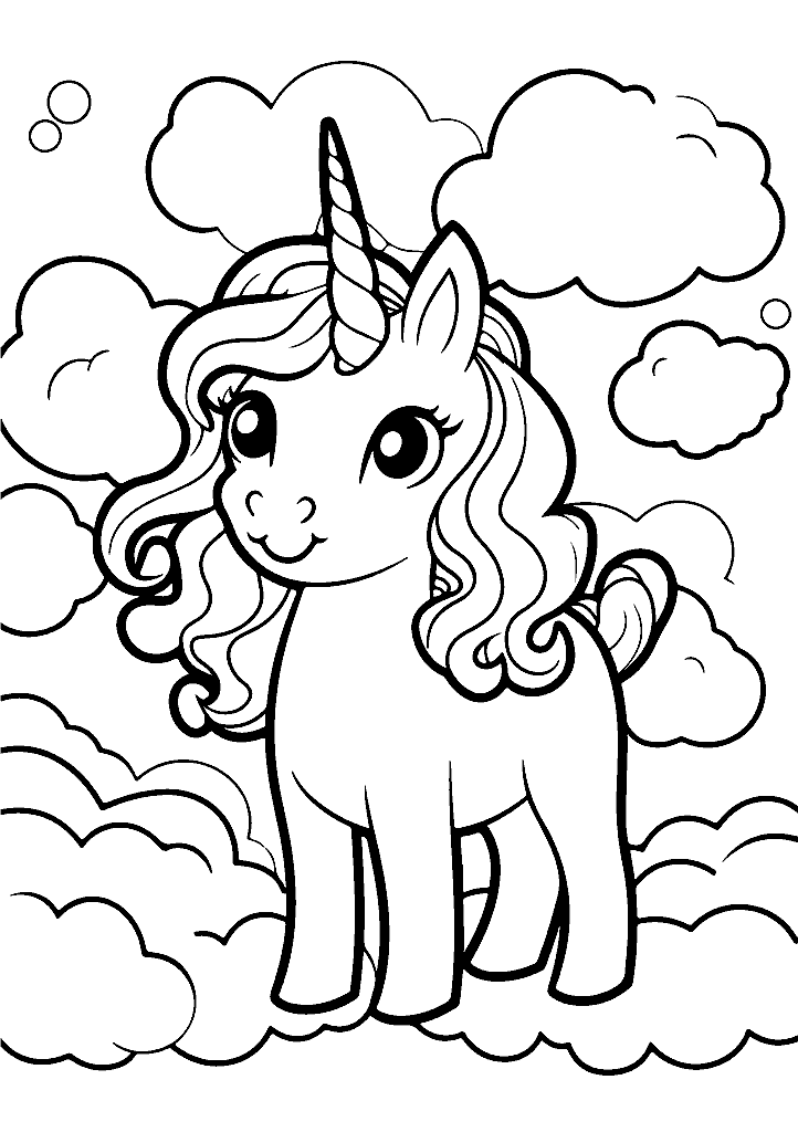 unicornio para colorir