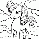 unicornio para colorir