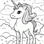 unicornio para colorir