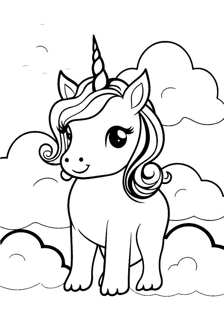 unicornio para colorir
