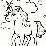 unicornio para colorir
