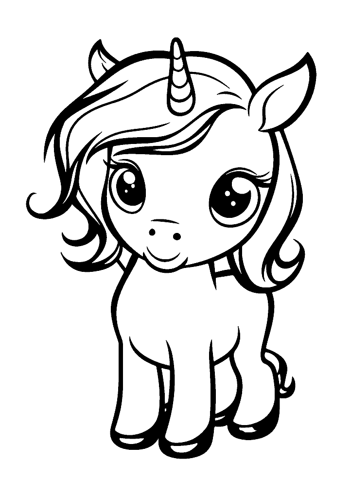unicornio para colorir