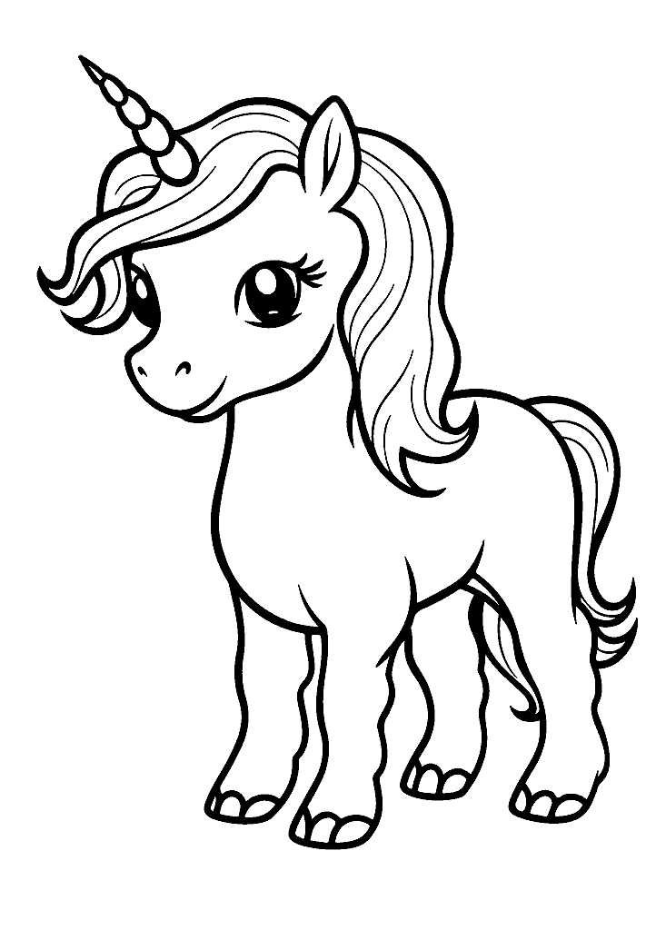 unicornio para colorir