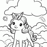 unicornio para colorir