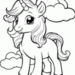 unicornio para colorir