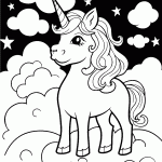 unicornio para colorir